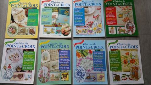 Lot de 8 magazines Plaisirs du point de croix 25 Eaubonne (95)