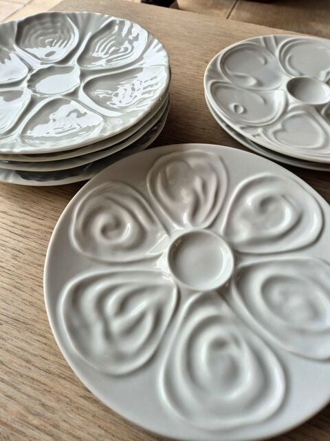 assiettes porcelaine huitres x 7 30 Mougins (06)