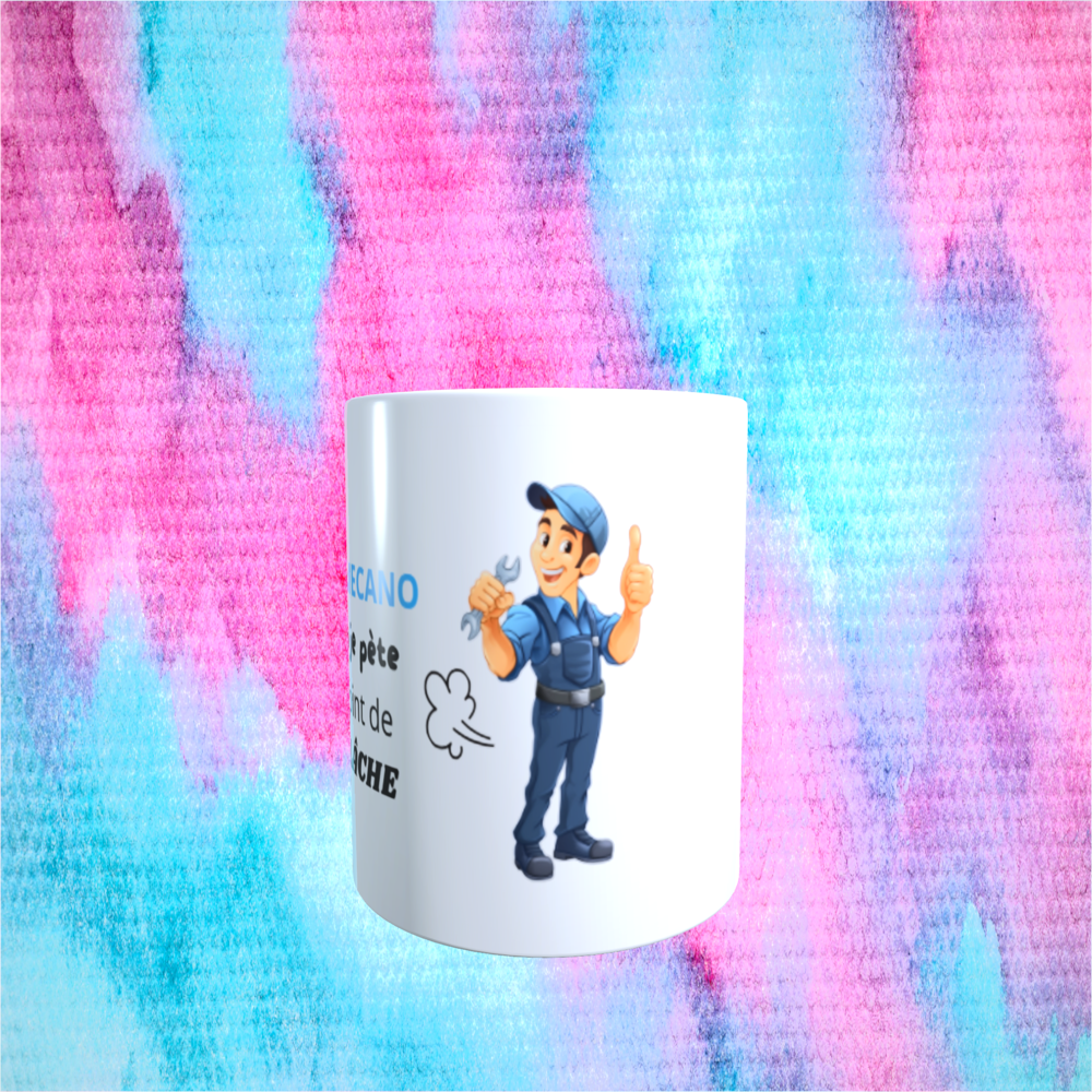 Mug humour, sp&eacute;cial m&eacute;cano Décoration