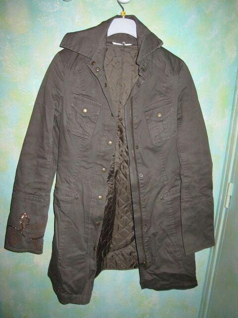 Veste Longue Promod 36 Kaki Femme 20 Chalon-sur-Sane (71)
