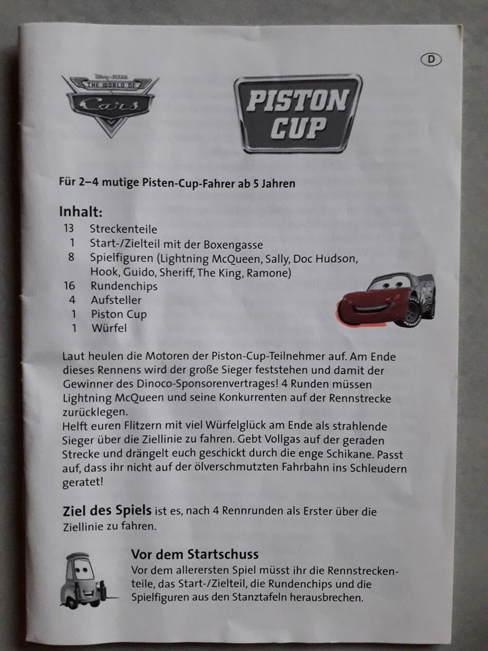 Jeu Cars Piston Cup Jeux / jouets