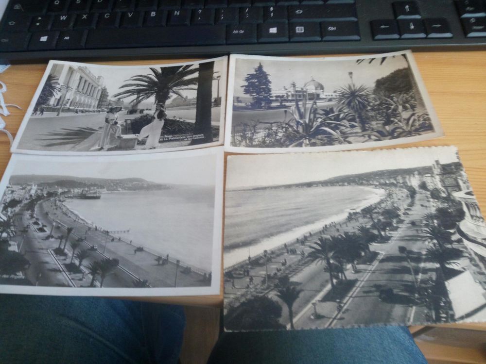 LOT DE QUATRE CARTES POSTALES DE NICE 