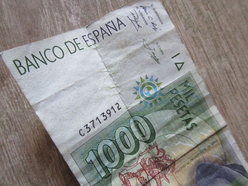 billet mil pesetas 
