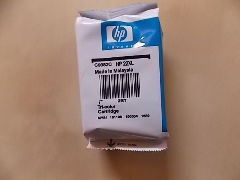 cartouche d'encre hp 22XL couleur neuf sous blister Matériel informatique