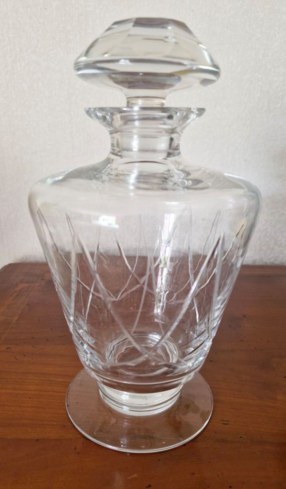 SERVICE VERRES ET CARAFE FINEMENT GRAVES EN CRISTAL VINTAGE Cuisine