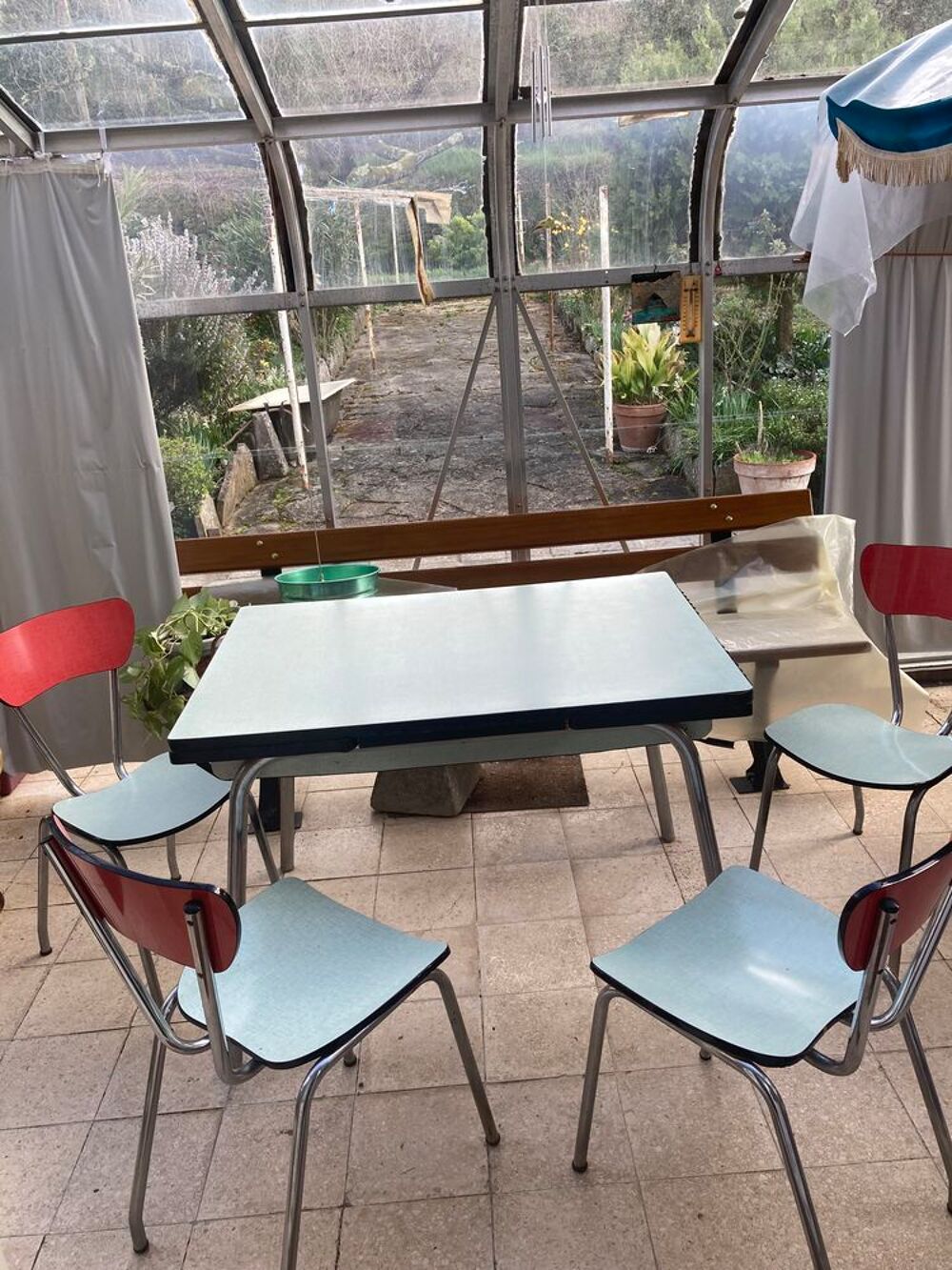 BUFFET TABLE CHAISES FORMICA Meubles