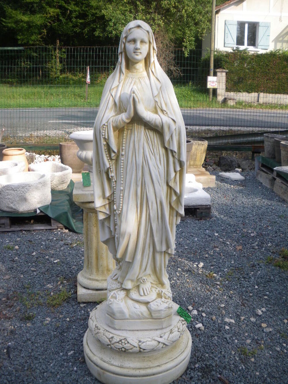 Statue en pierre, Vierge Marie grand mod&egrave;le Décoration