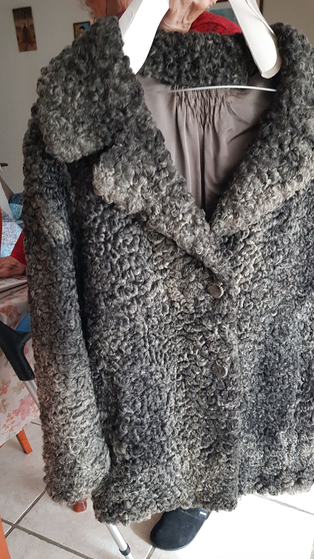 Veste trois quart en astragan Vêtements