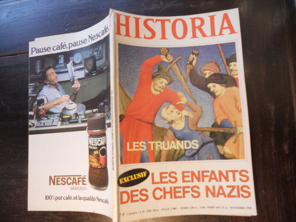 HISTORIA. LES TRUANDS. LES ENFANTS DES CHEFS NAZIS No 384 Livres et BD