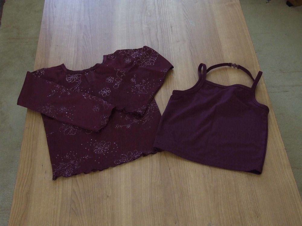 Haut manches longues et d&eacute;bardeur, C&amp;A, 6&nbsp;ans (116&nbsp;cm) TBE Vêtements enfants