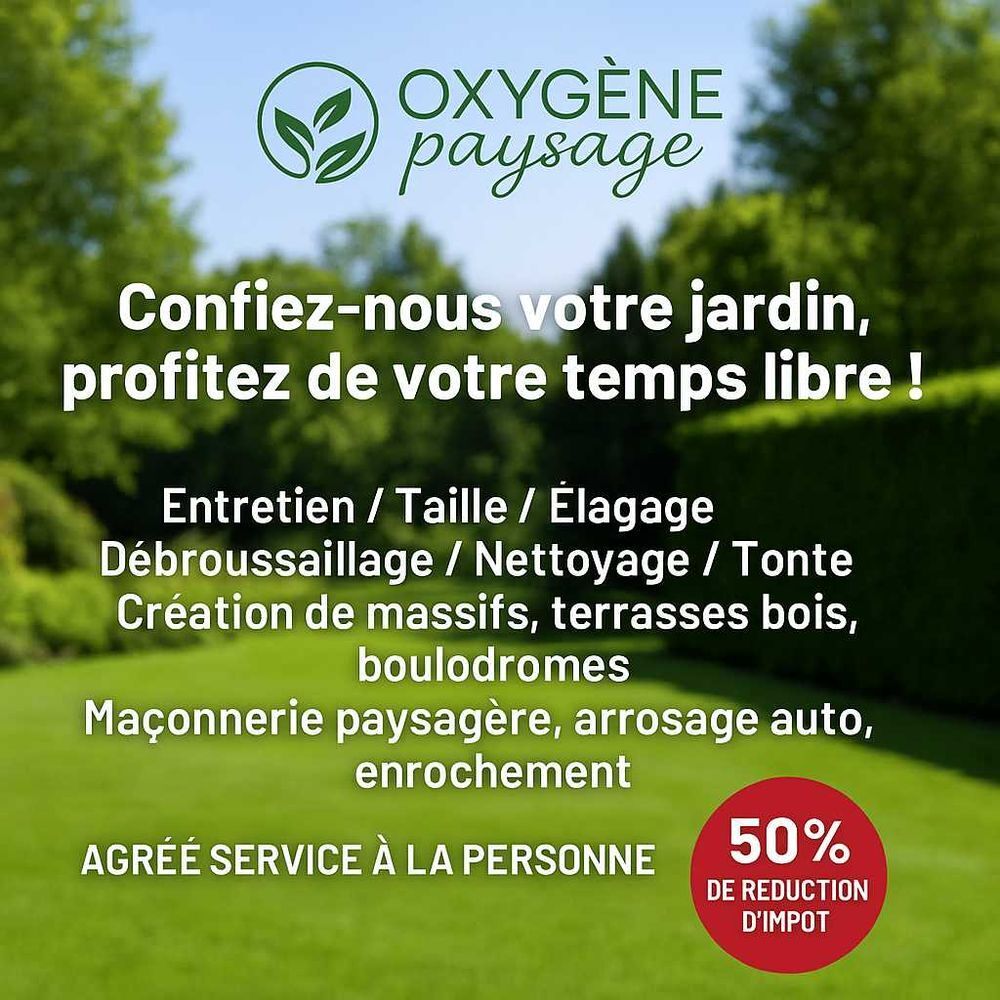 Pour vos entretiens de Jardins et tailles arbres 