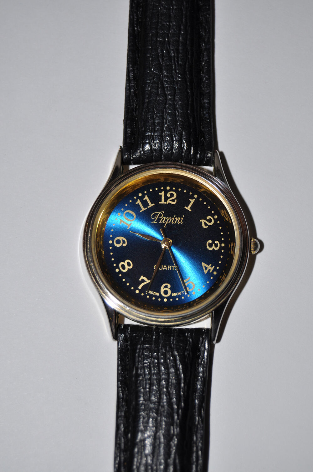 Montre homme ou femme, cadran bleu, boiti&eacute; dor&eacute;, Bijoux et montres