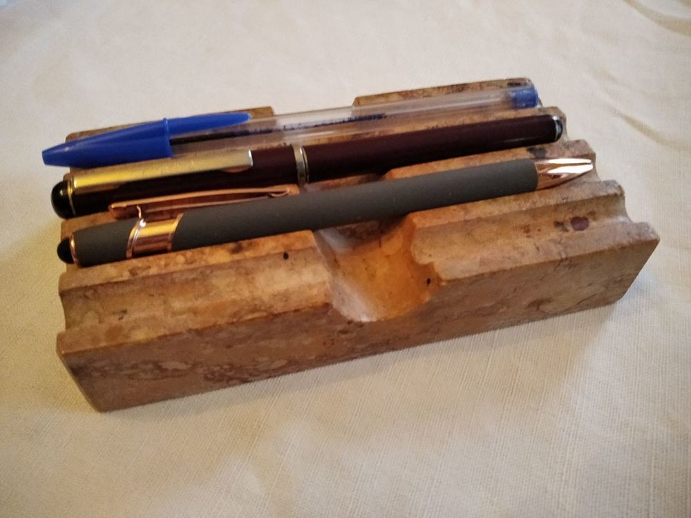 Porte stylos vintage en marbre D�coration