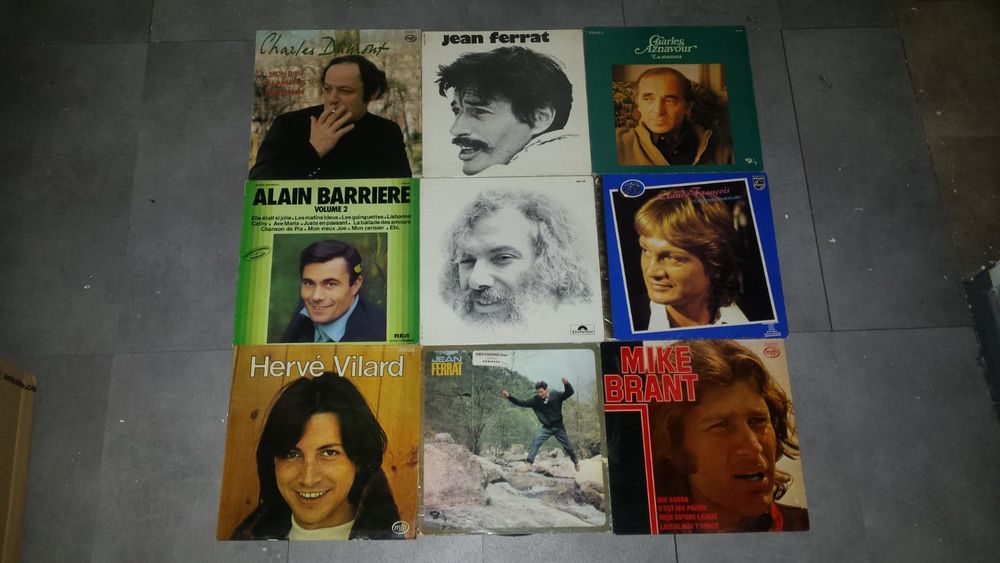 LOT DE 63 DISQUES VINYLES 33T CD et vinyles