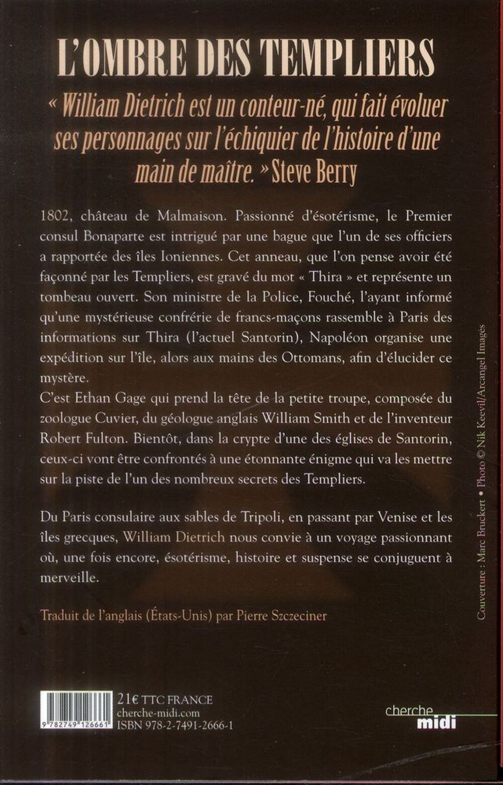 L'Ombre des Templiers / William DIETRICH / &eacute;d. grand format Livres et BD