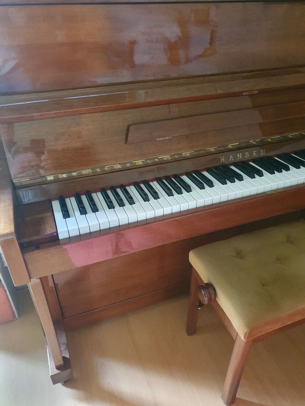 Beau piano droit acajou verni Instruments de musique