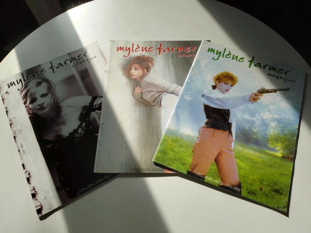 MYLENE FARMER LOT DE 3 MAGAZINES "MYLENE FARMER MAGAZINE" 