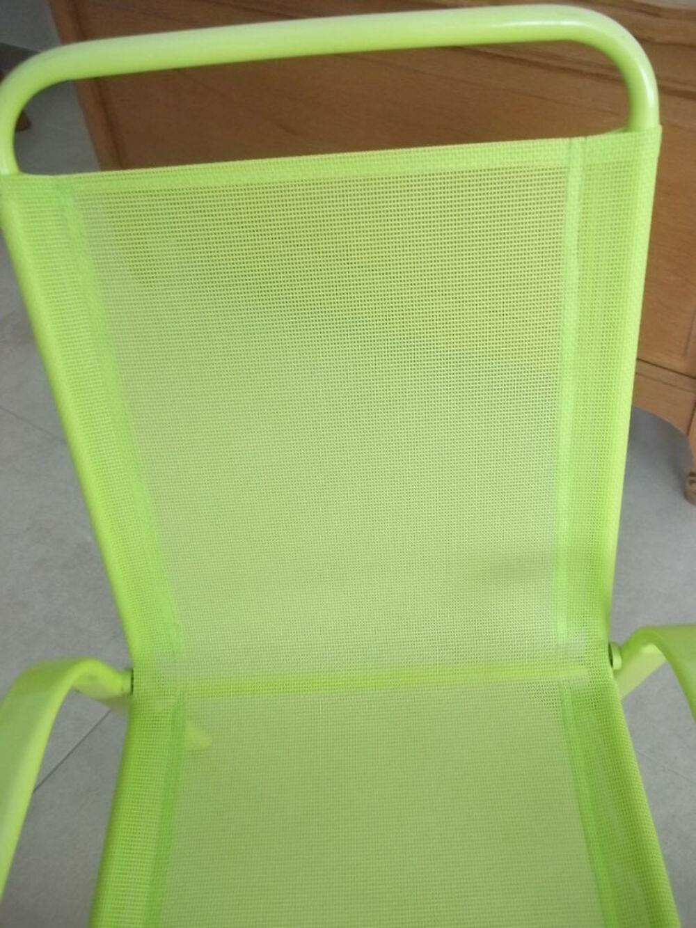 fauteuil enfant vert anis Jardin