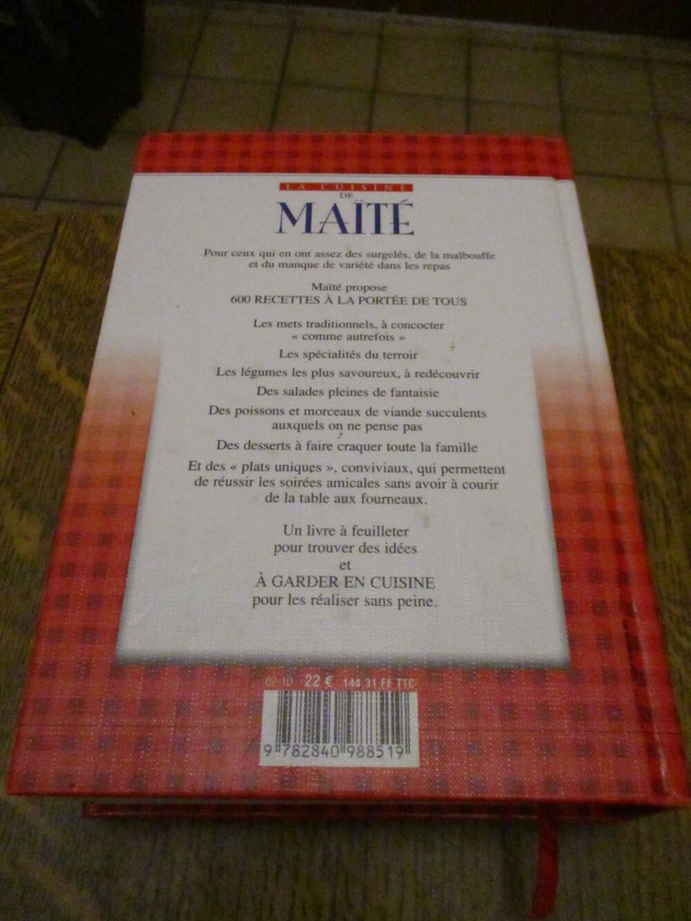 La cuisine de MA&Iuml;TE de Michel LAFFON - 2002 - tr&egrave;s bon &eacute;tat Livres et BD
