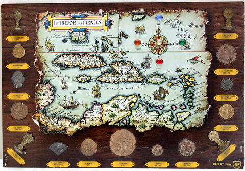 Carte Tr�sor Des Pirates BP - Pieces De Monnaie 1970 30 Issy-les-Moulineaux (92)