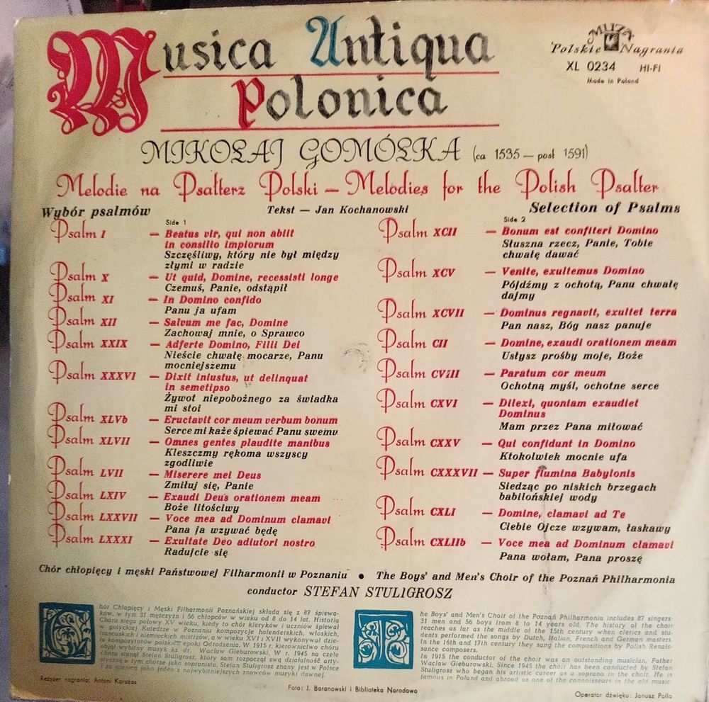 MUSICA ANTIGUA POLONICA / DISQUE VYNIL 33 T CD et vinyles