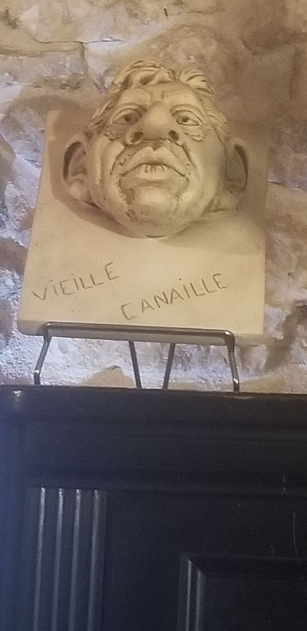 Buste Serge Gainsbourg en pl&acirc;tre 