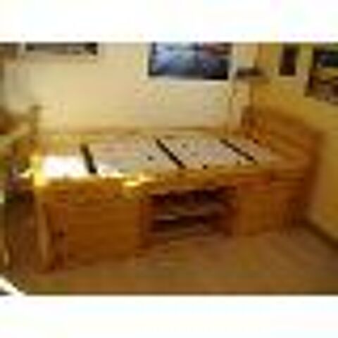 lit 1 Personne (90x200cm) + armoire en Pin Massif 250 Carrires-sous-Poissy (78)