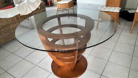 Table salon en verre 160 Les Arcs (83)