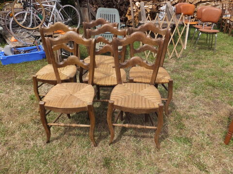 Chaises paillées rustiques 40 Saint-Sève (33)