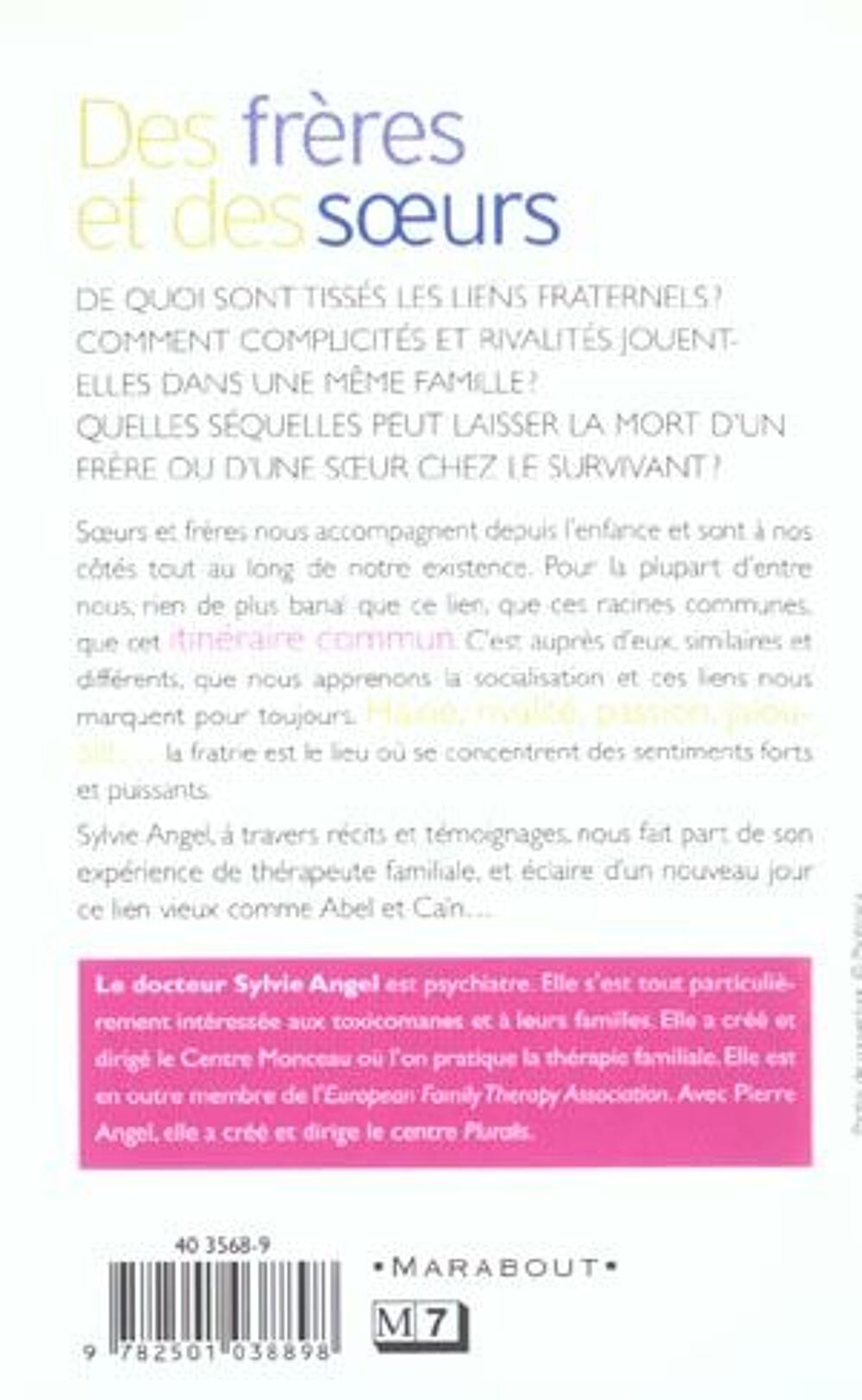 Des freres et des soeurs Livres et BD