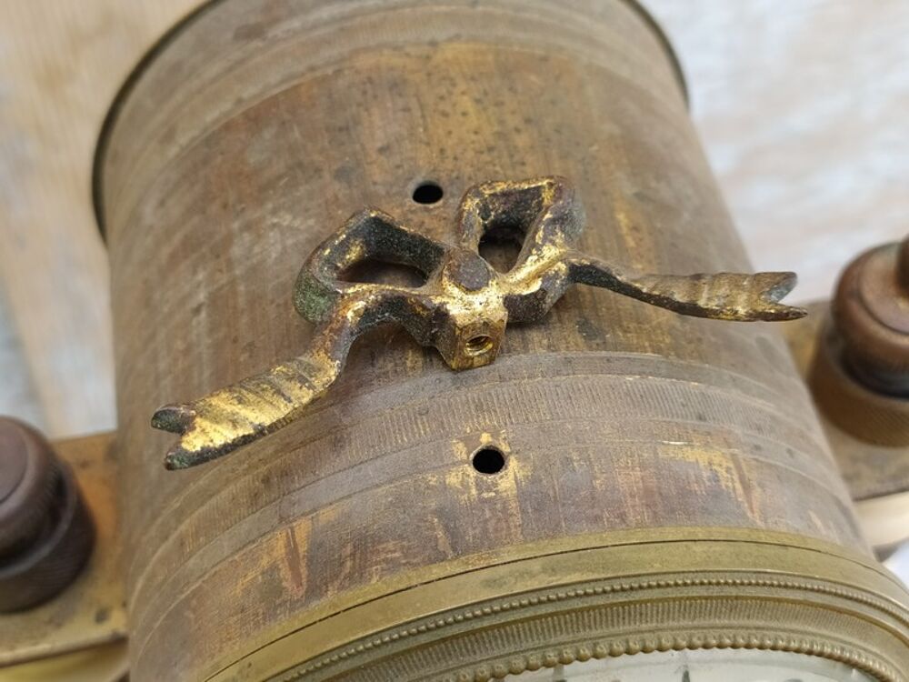 Pendule Portique Style Louis XVI Marbre Bronze (Pour Pi&egrave;ce)
