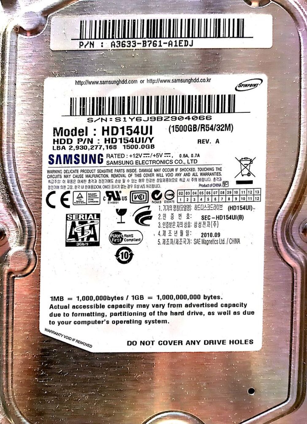 Carte m&egrave;re d1 disque dur SAMSUNG mont&eacute; sur multim&eacute;dia STOREX Matériel informatique