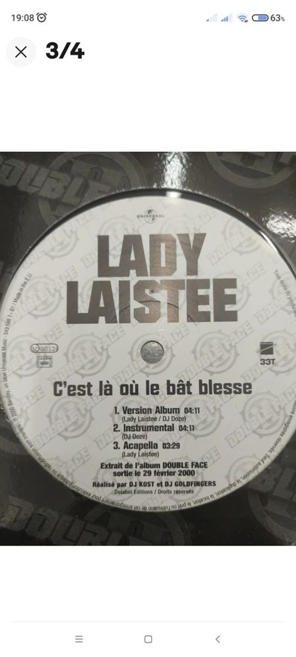 Vinyl RAP FRAN&Ccedil;AIS.
Maxi 33 CD et vinyles