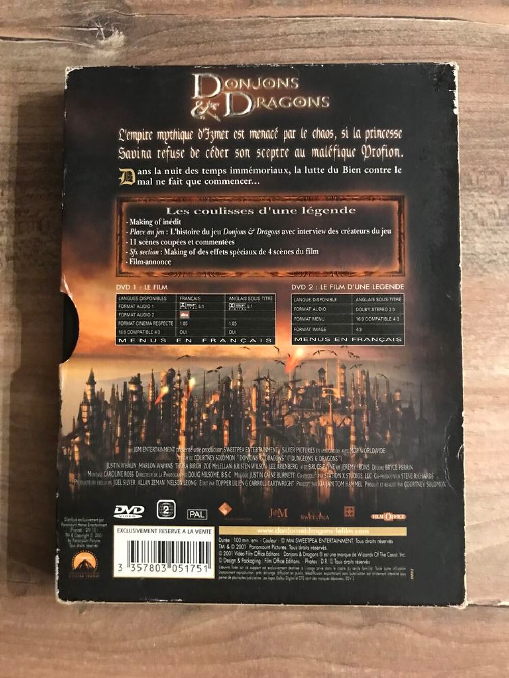 Coffret 2 Dvd &acute;&acute; Donjons et dragons &acute;&acute; DVD et blu-ray