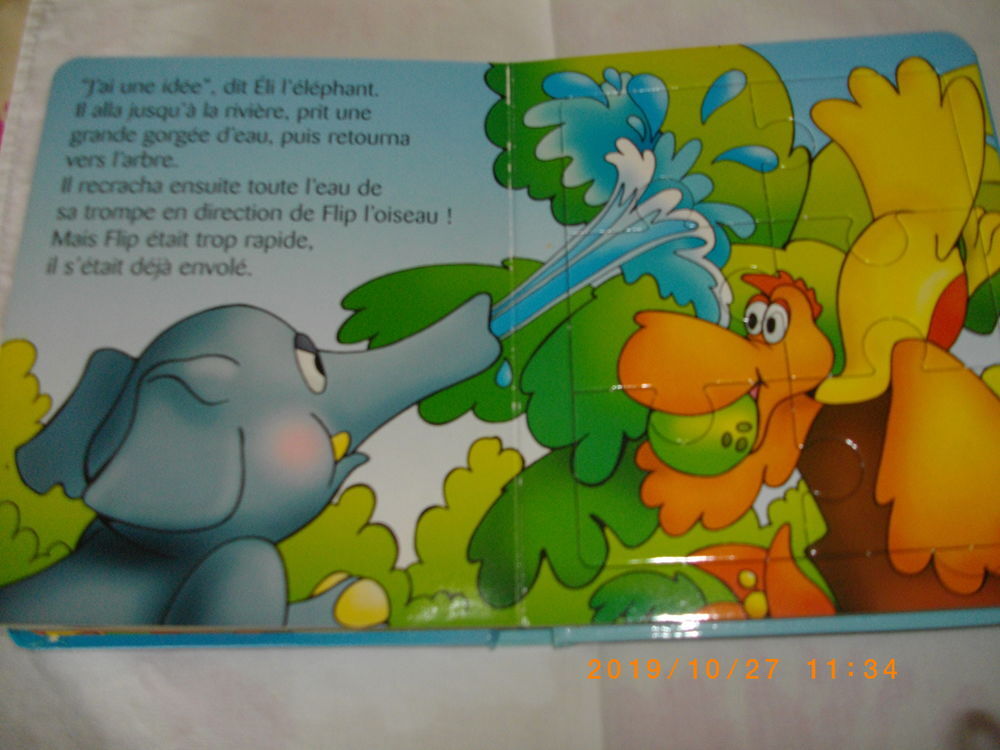 LIVRE AVEC HISTOIRE ET PUZZLES : "UN DROLE DE JEU" Jeux / jouets