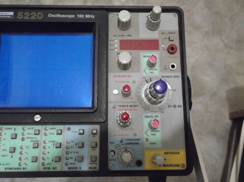 Oscilloscope Enertec 5220, 3 Entres x100 Mhz + 1 Synchro 77350 Le me-sur-seine