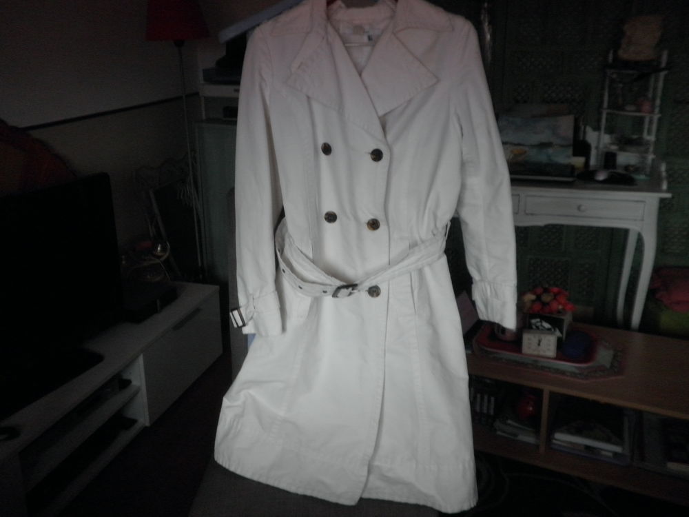 manteau blanc Vtements