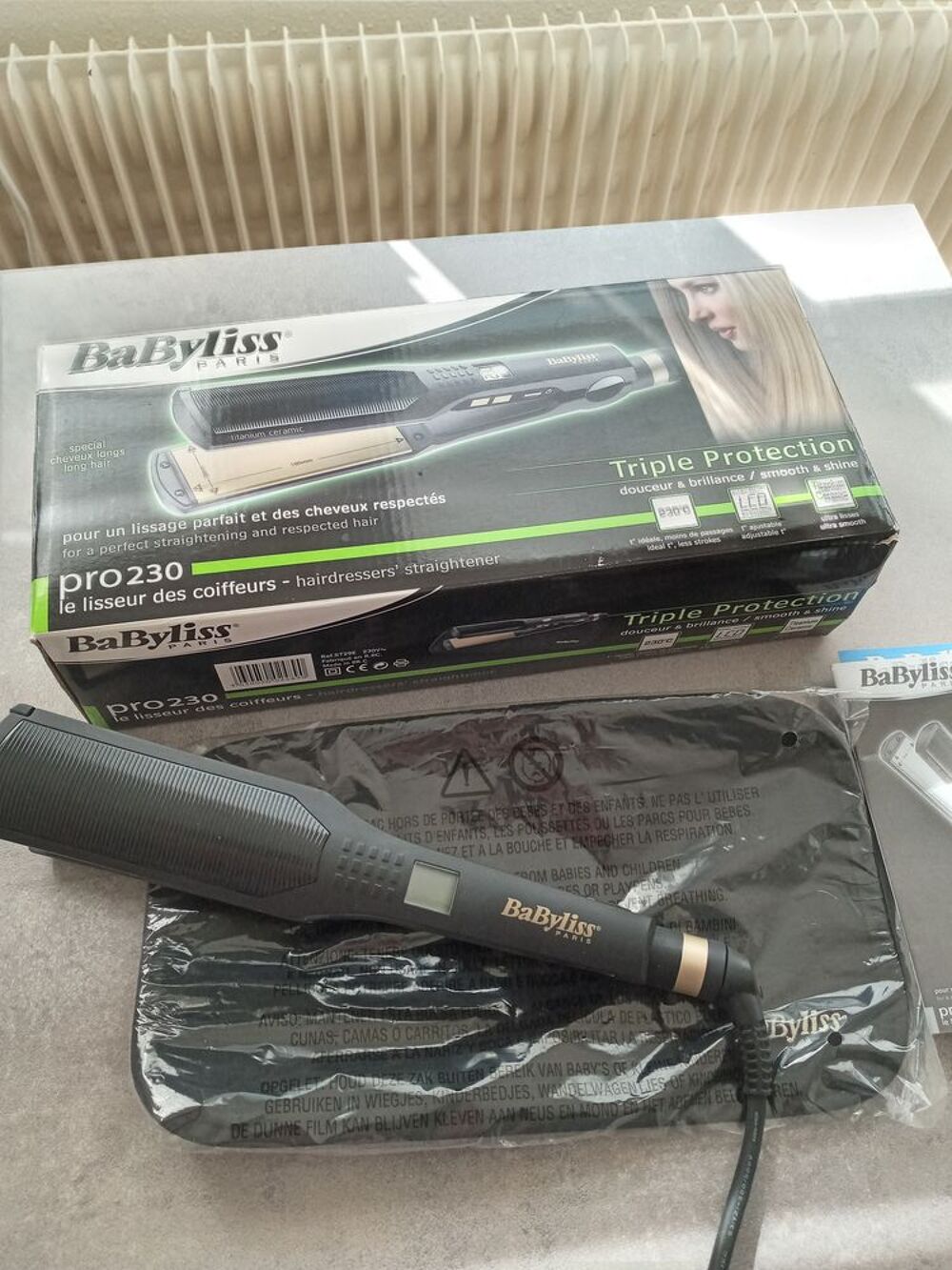 Lisseur triple protection Babyliss Electrom�nager