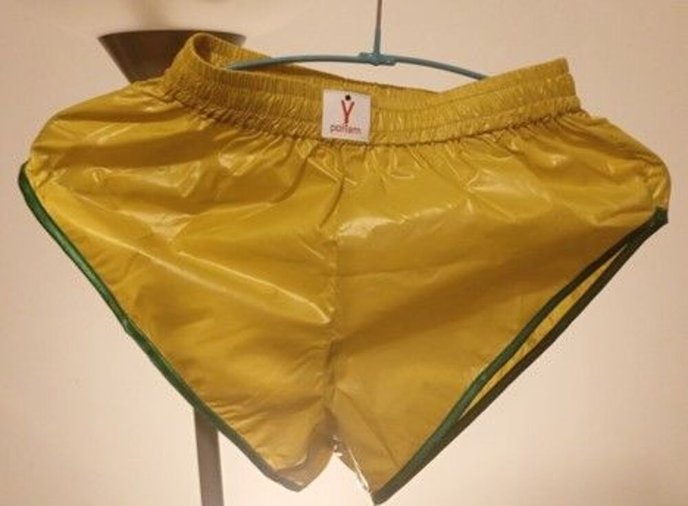 Short Nylon Polyamide Vintage Jaune/Vert S40 / M44 / L+48 Vêtements