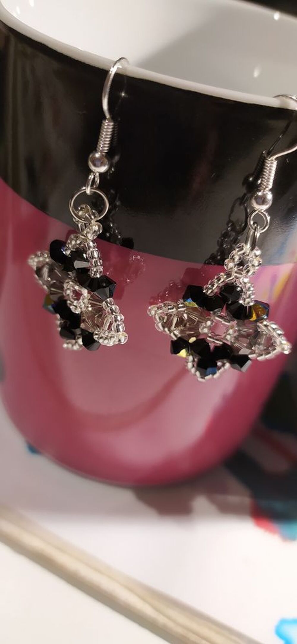 Boucles d'oreilles en cristaux de Swarovski Bijoux et montres