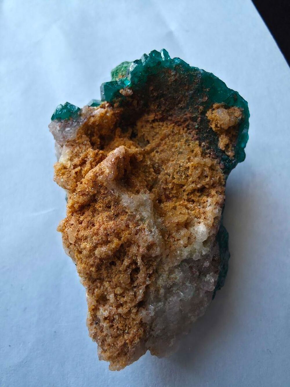 V&eacute;ritable Dioptase Vert Emeraude-Sp&eacute;cimen Rare 