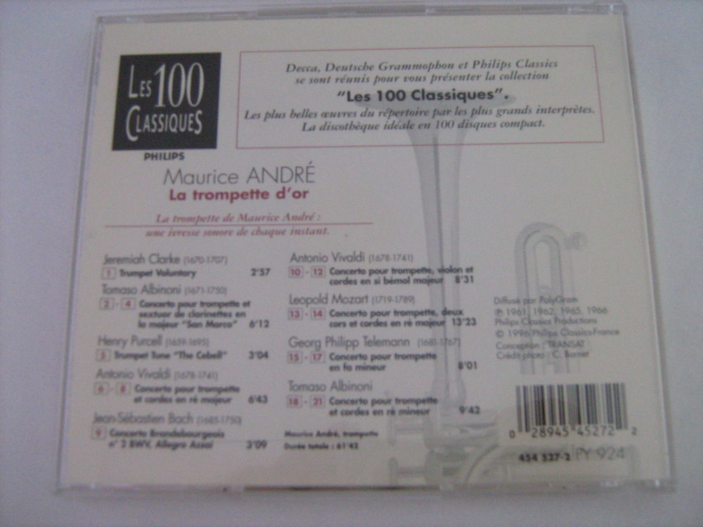 CD Maurice Andr&eacute; - La Trompette d'or CD et vinyles