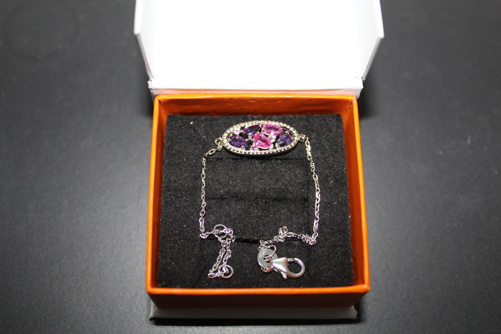 Bracelet argent et oxydes de zirconium Bijoux et montres