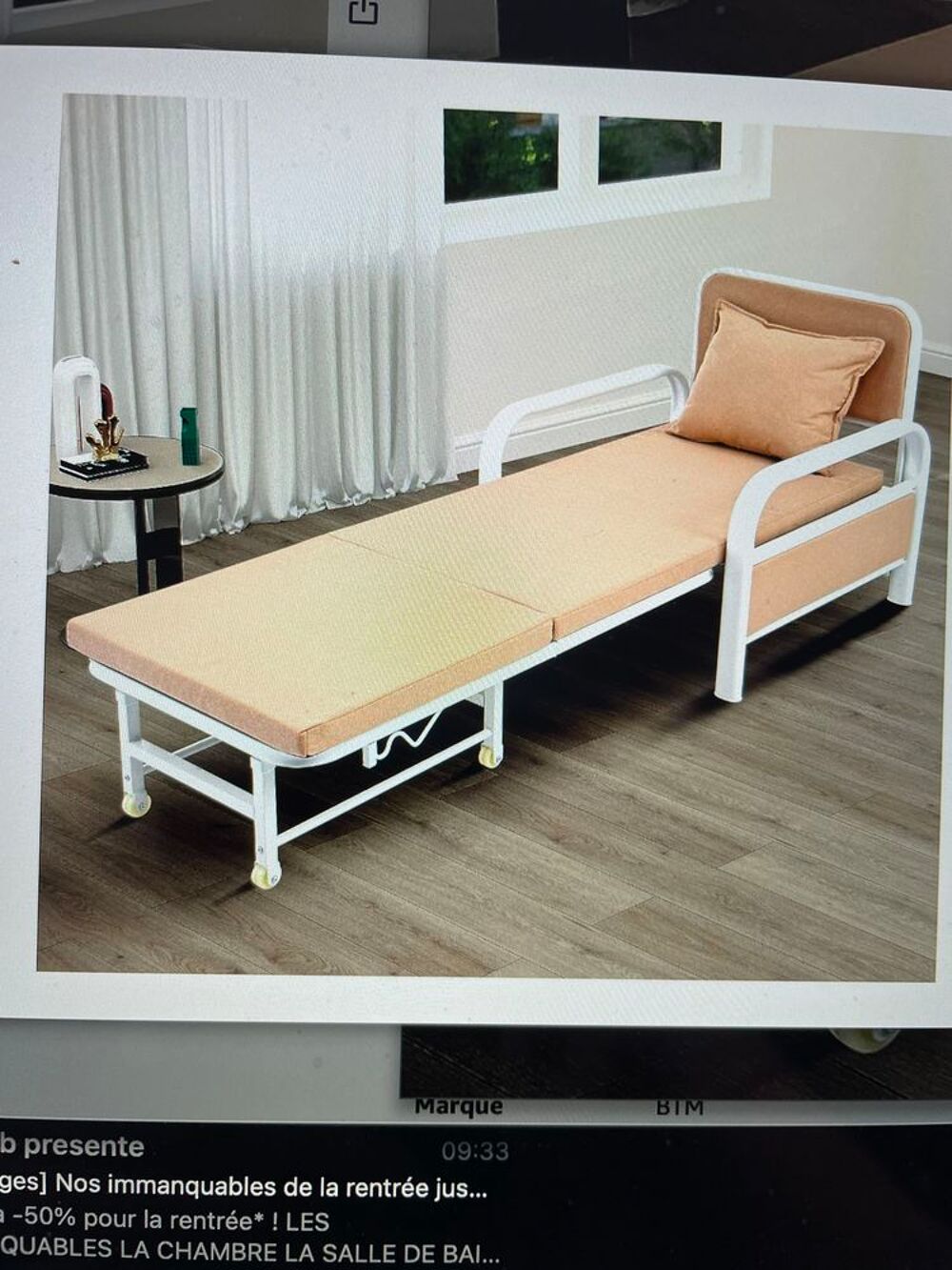 Canap&eacute; Lit transformable en Lit d'une personne Meubles