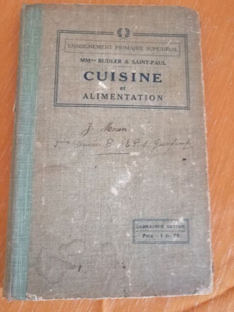 Ancien livre de cuisine de 1916 ! 0 Maisons-Laffitte (78)