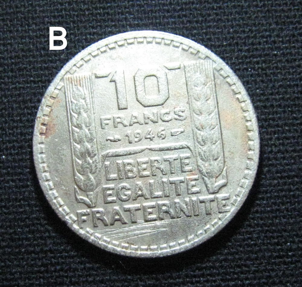 5 pieces de monnaie FRANCE. 