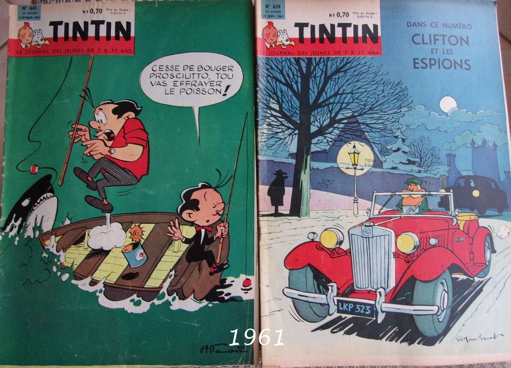 Le journal de TINTIN de 1956 &agrave; 1962 Livres et BD