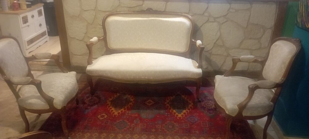Salon magnifique louis XVI avec 4 fauteuils Meubles