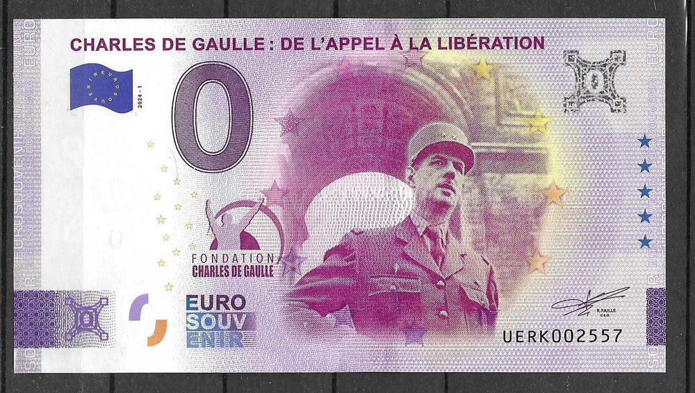 Billet 0 euro DE GAULLE 