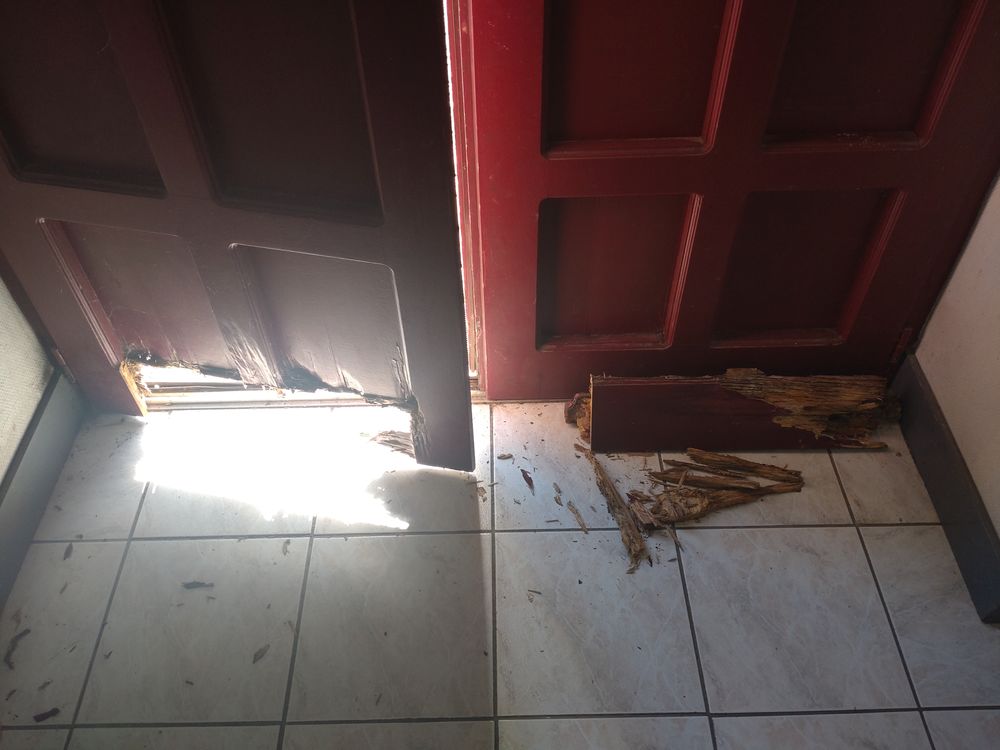 double porte d'entr&eacute;e Bricolage